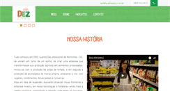 Desktop Screenshot of dezalimentos.com.br